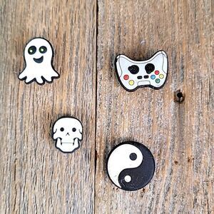 Croc shoe charms Halloween and two others